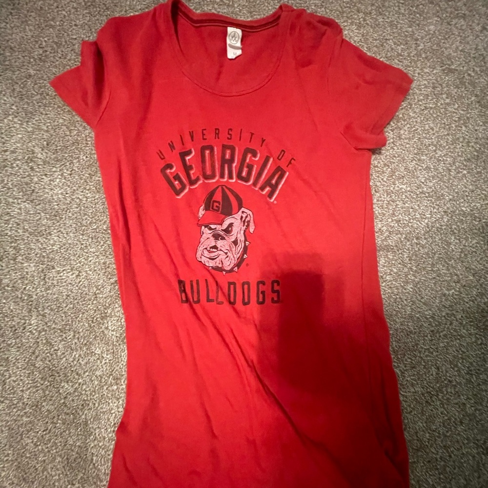 Alternative Red Georgia Bulldogs Tee